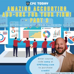 Amazing Accounting Add-Ons for your Firm! - Part 3