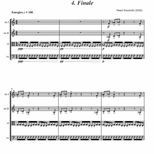 Pawel Strzelecki: 4. Finale [String Quartet No. 5 (2020)].