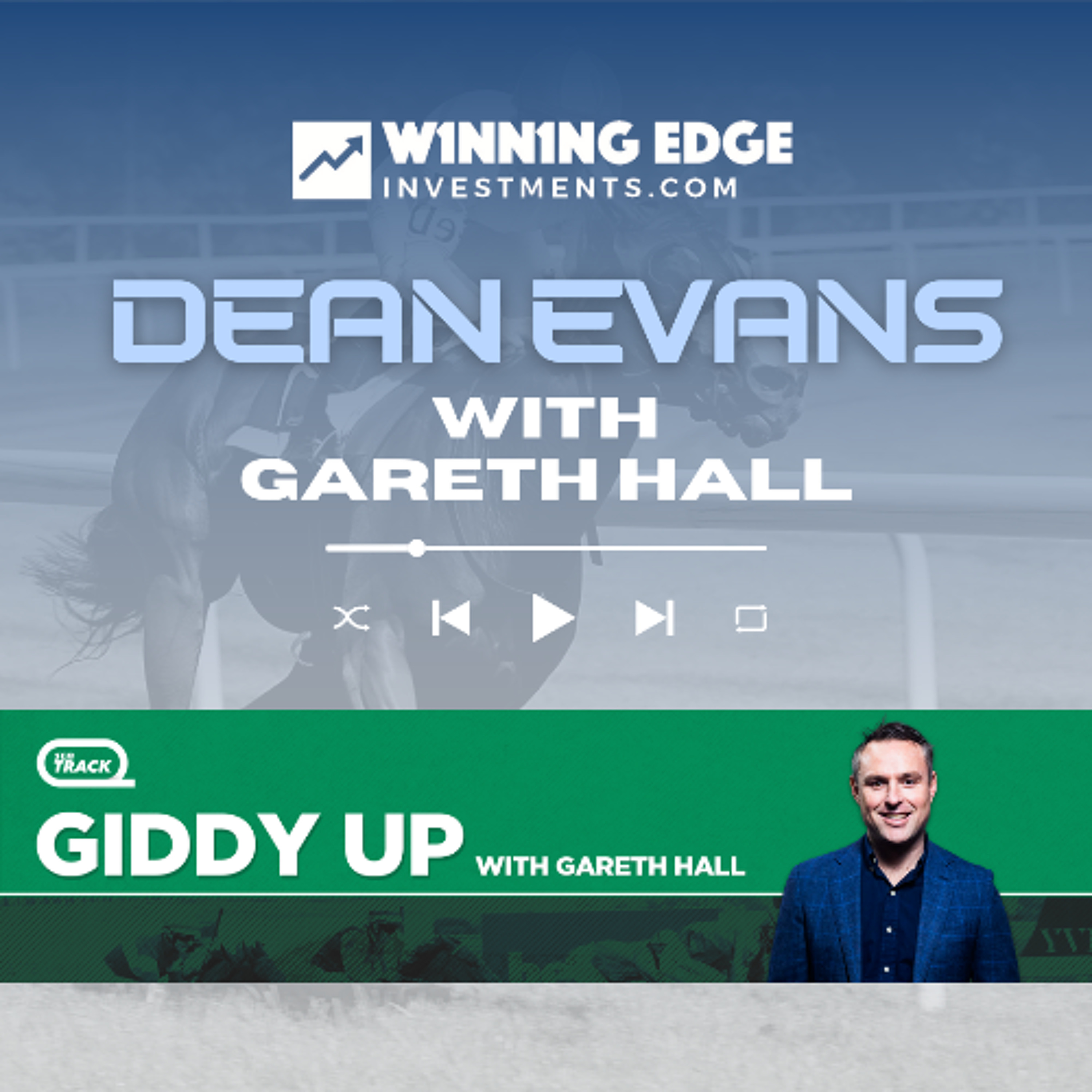 Dean Evans with Gareth Hall on SEN Giddy Up 11 October 2024 episode artwork