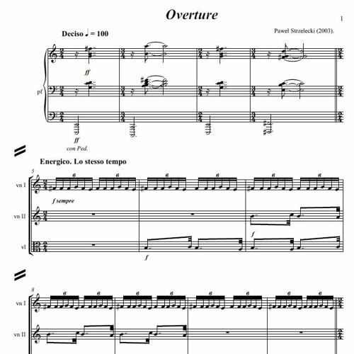 Pawel Strzelecki: 1. Overture [Piano Quintet (2003)].