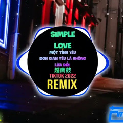 Simple Love x Một Tình Yêu Đơn Giản Yêu Là Không Lừa Dối (Remix Tiktok) - Mr.Siro ft. BigDaddy