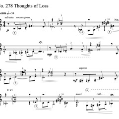 Thoughts Of Loss from Once Around the Sun for classical guitar by  Michael D. Knopf