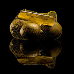 Gold Painted Lemons