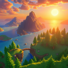 Outset Island Forest Sunrise