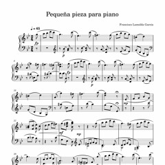 Pequeña pieza para piano