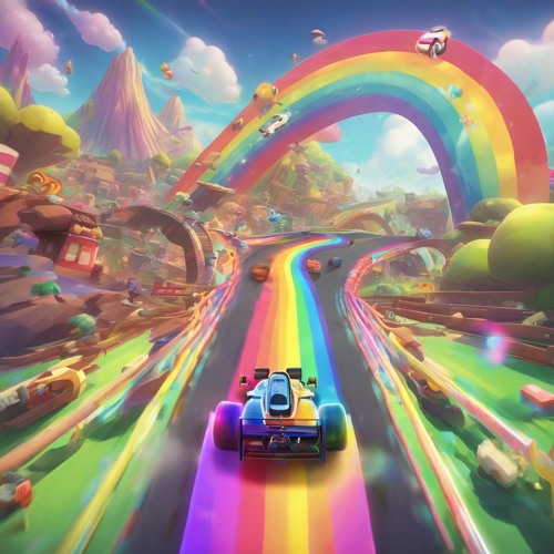 Regenbogen Race Track - BGM in the style of Mario Kart