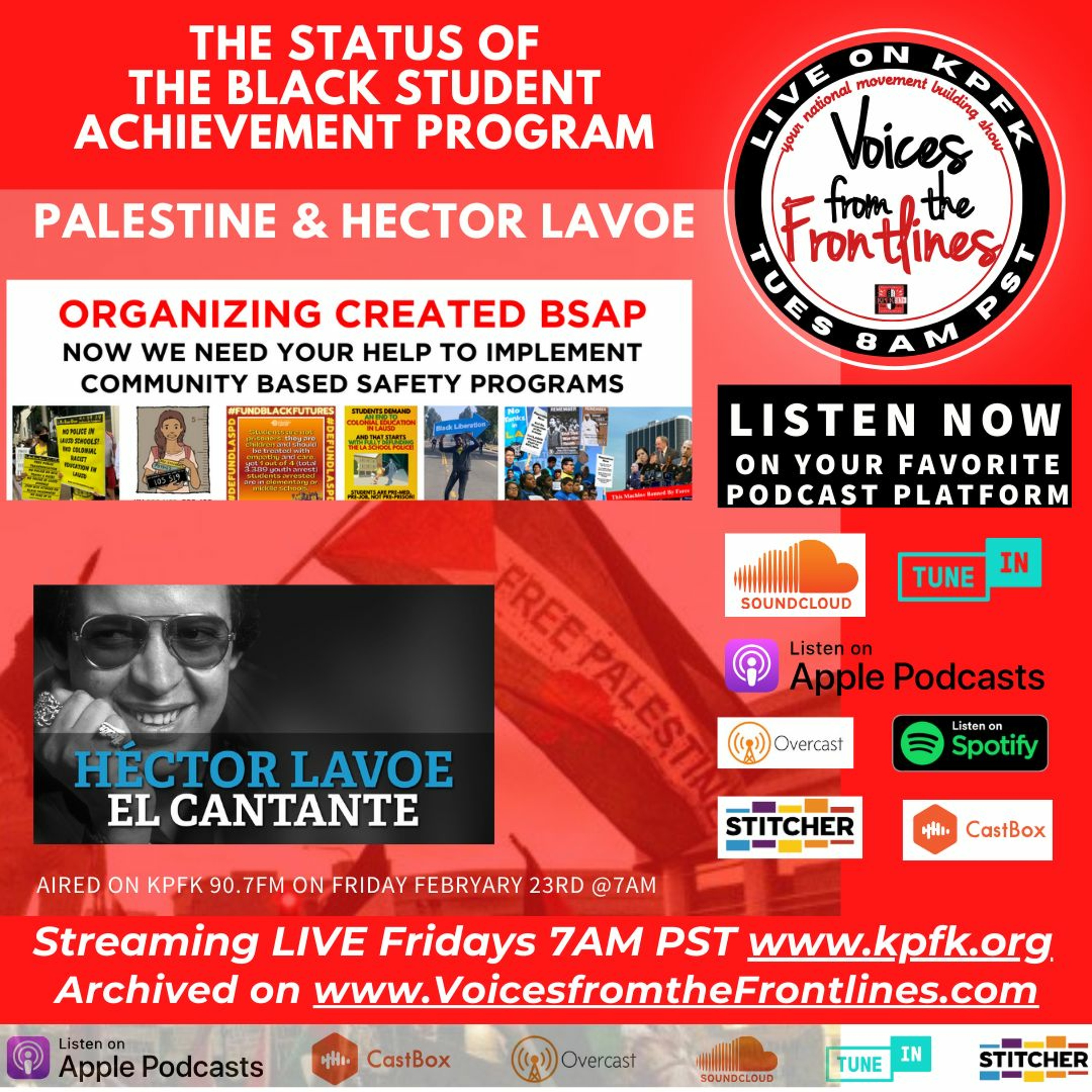 BSAP, Palestine, and Hector Lavoe
