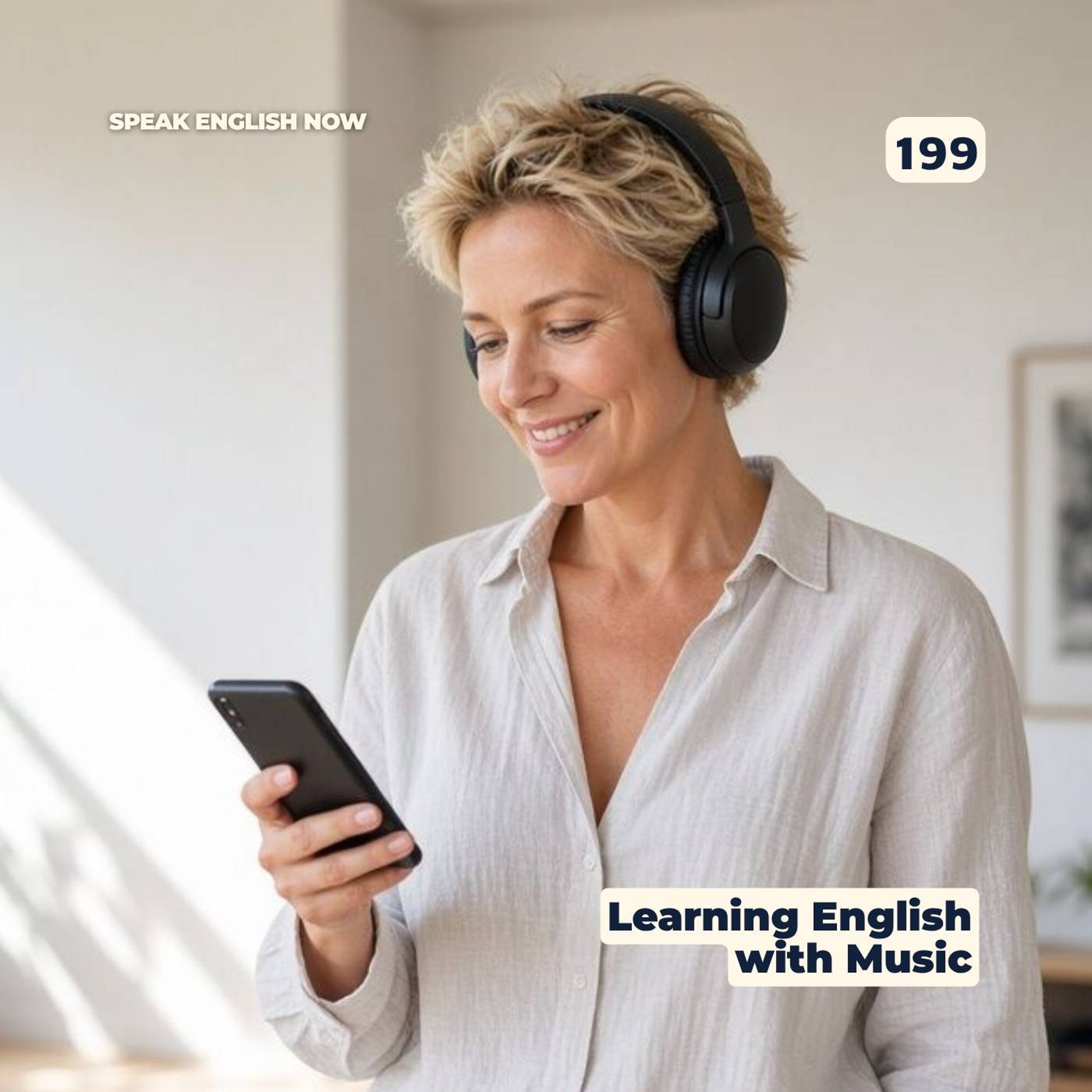 #199 Learning English and Music episode artwork