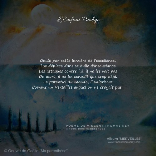 "L'Enfant Prodige (2018)" (© Extrait) Album "Merveilles"