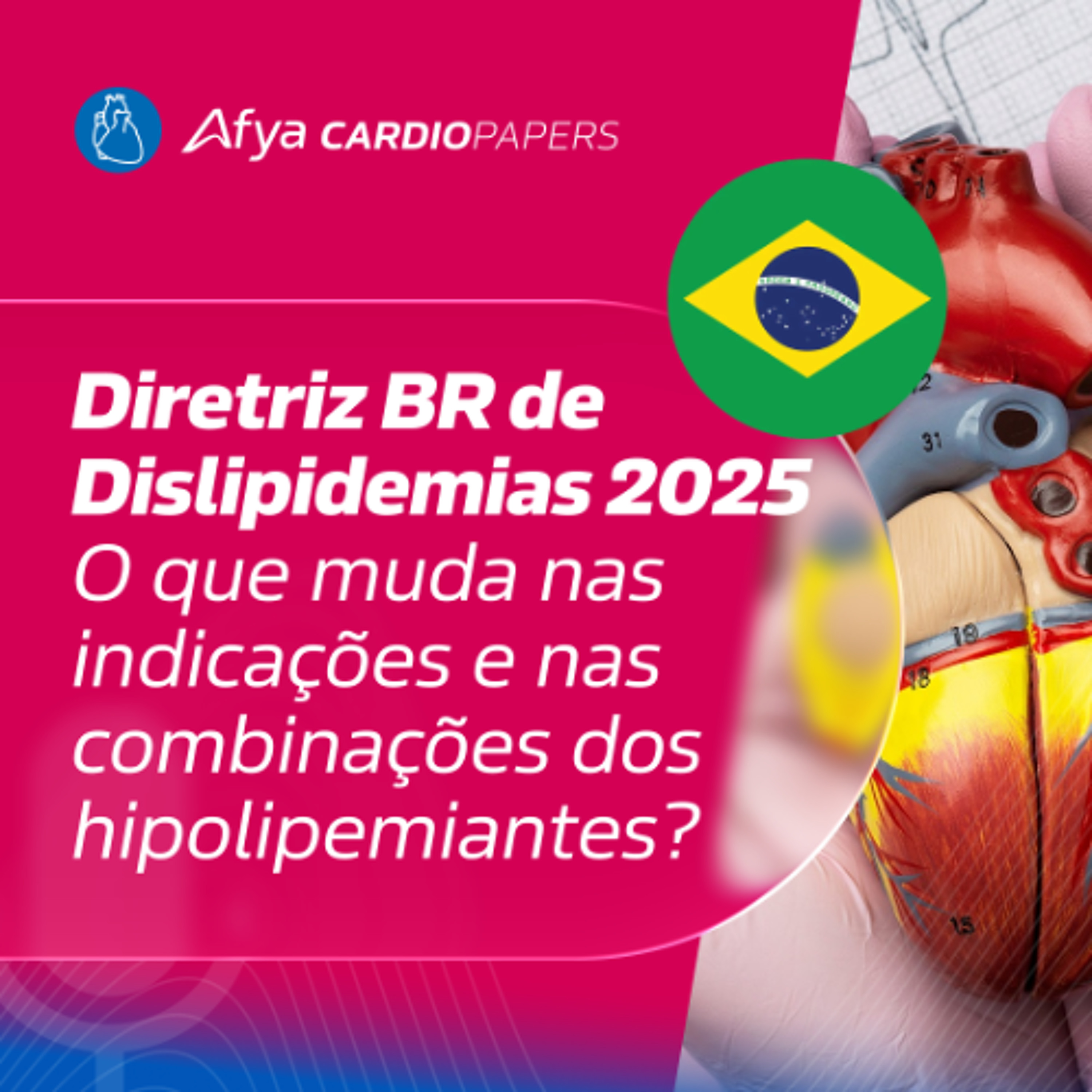 Diretriz BR de Dislipidemias 2025 — o que muda nas indicações e nas combinações dos hipolipemiantes?