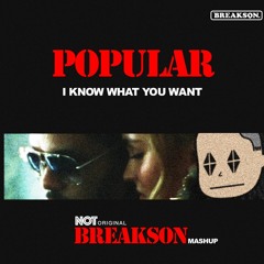 Weeknd -  Popular X I Know What You Want (Breakson Remix)