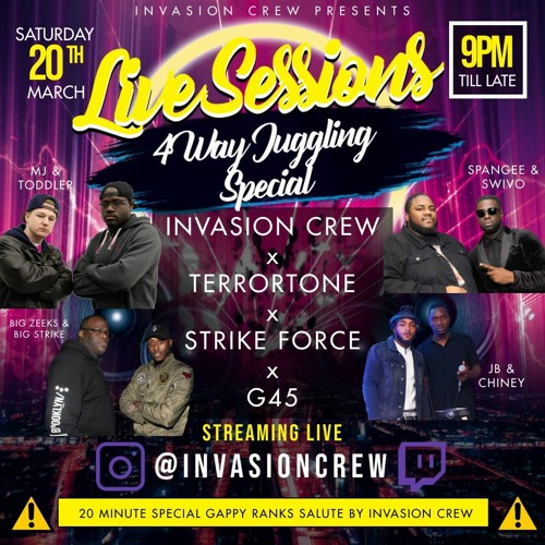Live Sessions 4 Way Juggling Special Part 01 - Invasion Crew Rap & R&B