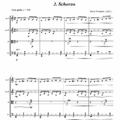 Pawel Strzelecki: 2. Scherzo [String Quartet No. 17 (2023)].