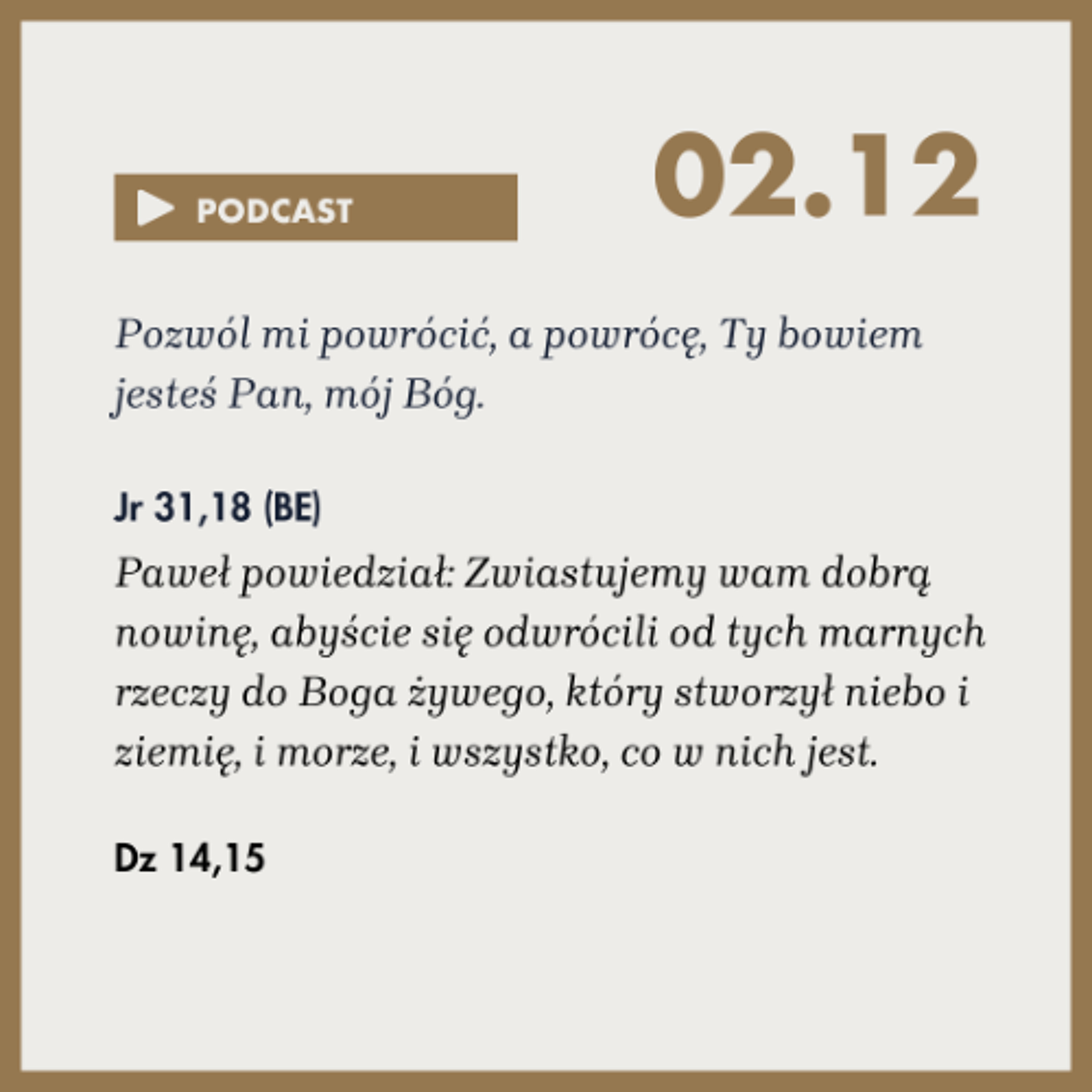 Poranek ze Słowem na 2 grudnia 2025r episode artwork