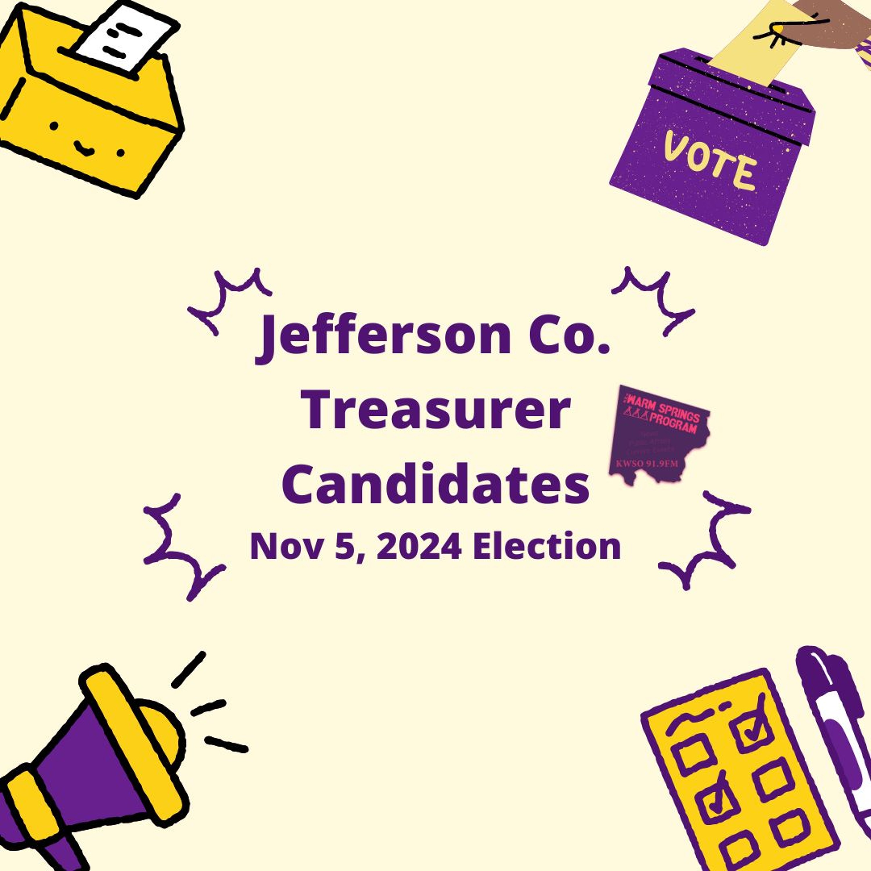 Jefferson County Treasurer Candidates - KWSO Warm Springs Program Podcast episode artwork