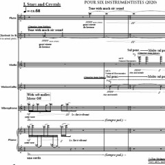 Onde I pour Six Instrumentistes : 1st Mov. Stars and Crystals (2020)