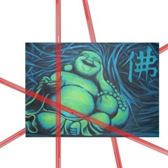 Buddha statue in my back garden