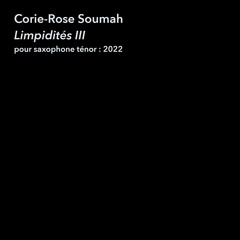 Limpidités III : Corie-Rose Soumah