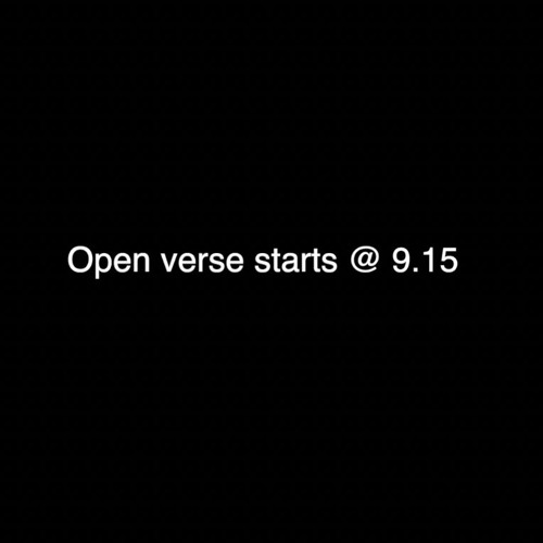 walk it down open verse
