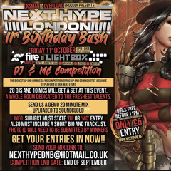 HIGH INTEGRITY (WSTY B2B WHEELA) NEXT HYPE 11th BIRTHDAY BASH DJ COMPETITION ENTRY