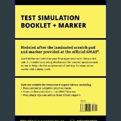 Download Ebook 🌟 Manhattan GMAT Test Simulation Booklet w/ Marker eBook PDF