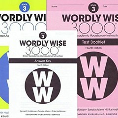 Read online Wordly Wise 3000® 4th Edition Grade 3 SET -- Student Book, Test Booklet and Answer Key