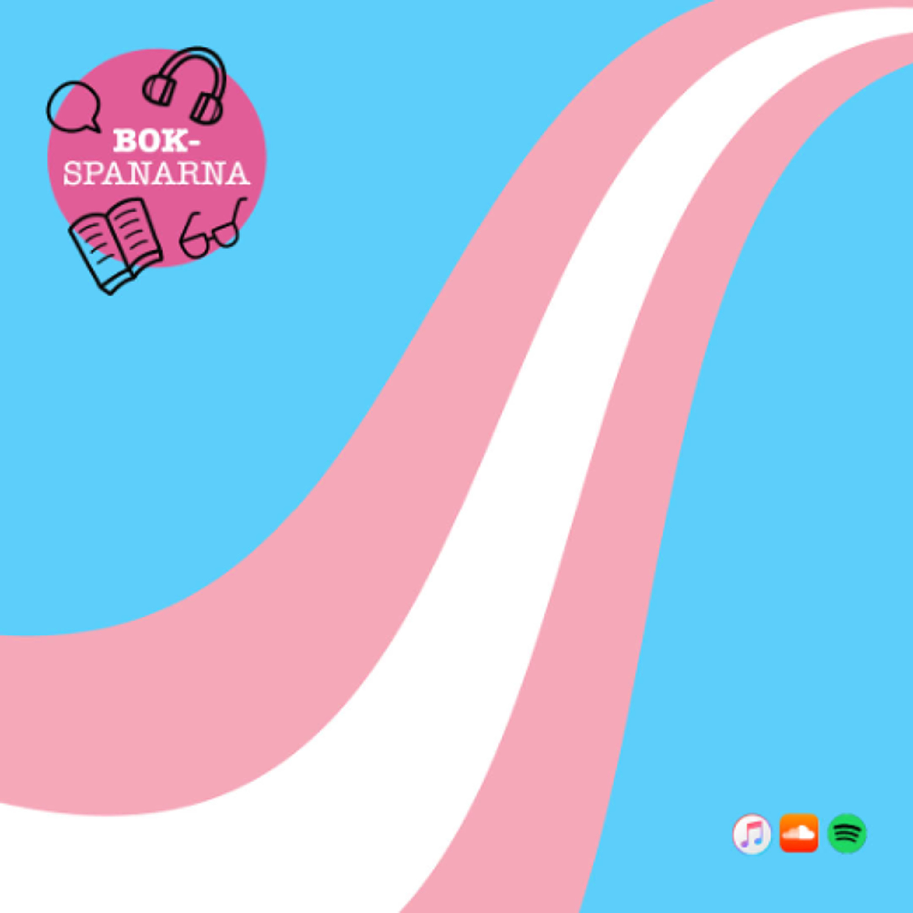 205. Ett liv i blått, rosa & vitt - vi läser böcker om transpersoner episode artwork