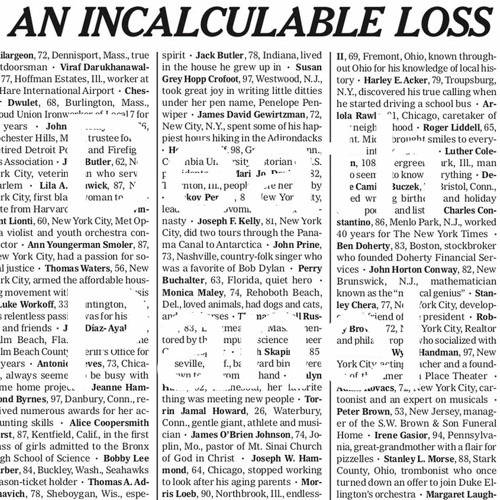 An Incalculable Loss (05/12/22)