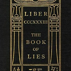 ( 7ZG1 ) The Book of Lies: Oversized Keep Silence Edition by  Aleister Crowley ( I8I48 )