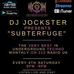 DJ Jockster presents 'SUBTERFUGE' (E8) Broadcast Date: (12th Nov 2022)