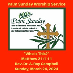Palm Sunday Worship Service: "Who Is This?" (Matthew 21:1-11) - March 24, 2024