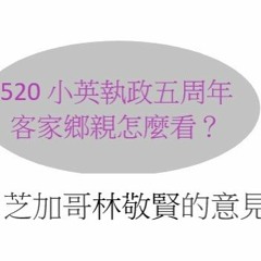 520小英執政五周年，做得好不好？芝加哥泗溝水人林敬賢的意見