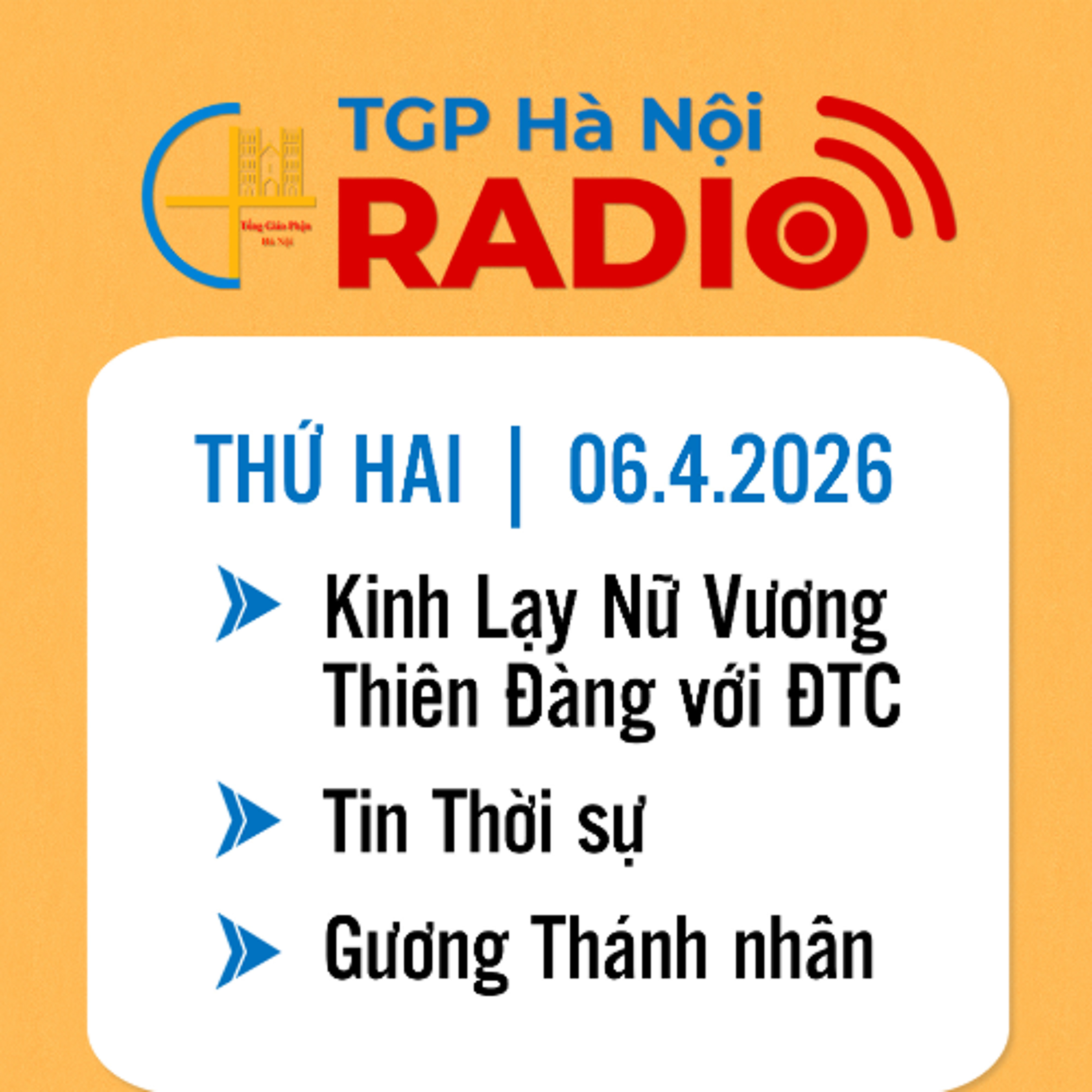 Thứ Hai ngày 06/4/2026