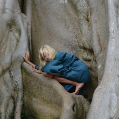 White witch is hiding in the cave while it rains in Ubud
