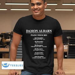 Damon Albarn The Nearer The Fountain, More Pure The Stream Flows Piano Tour Shirt