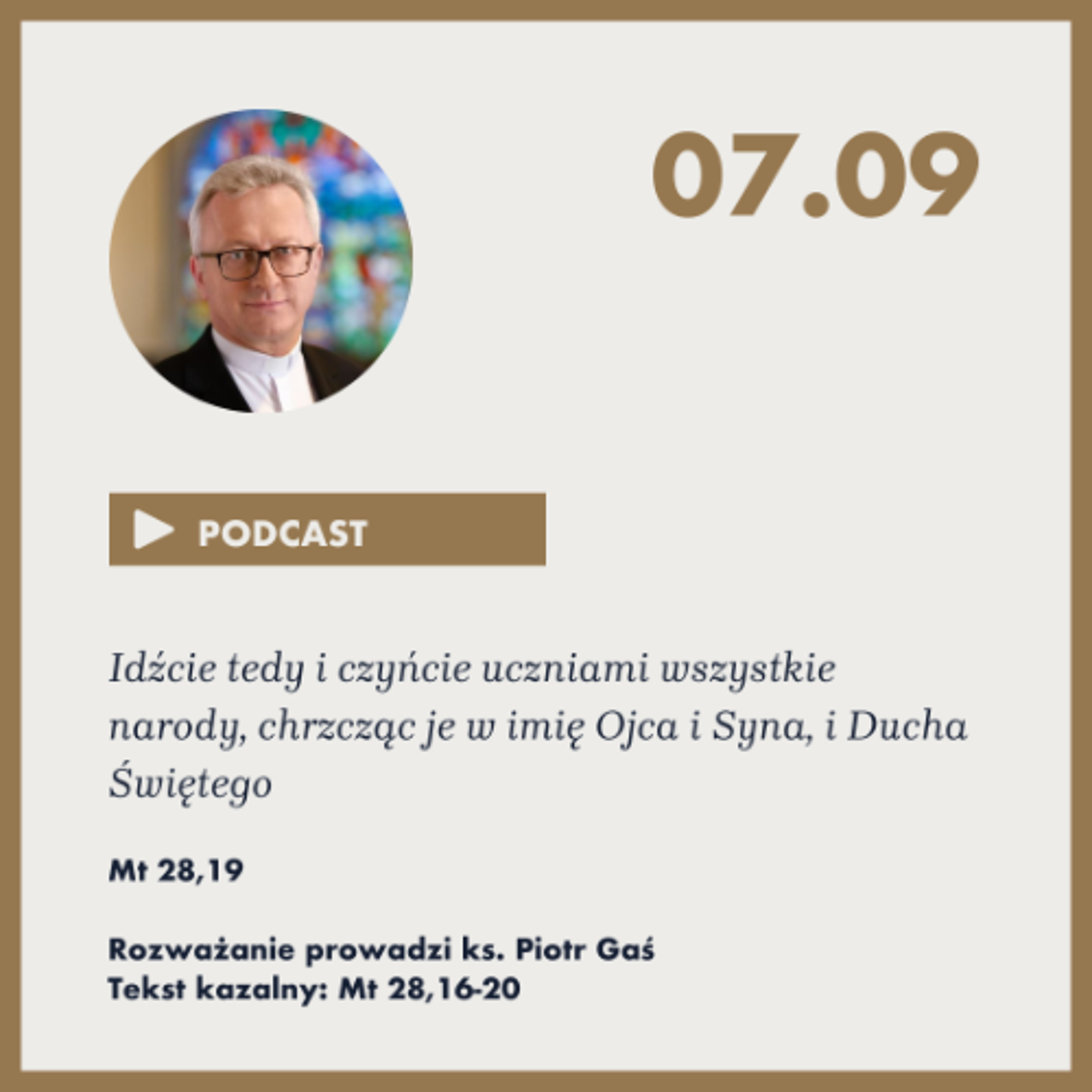 Niedziela ze Słowem, rozważanie z nabożeństwa z 7 września 2025 episode artwork