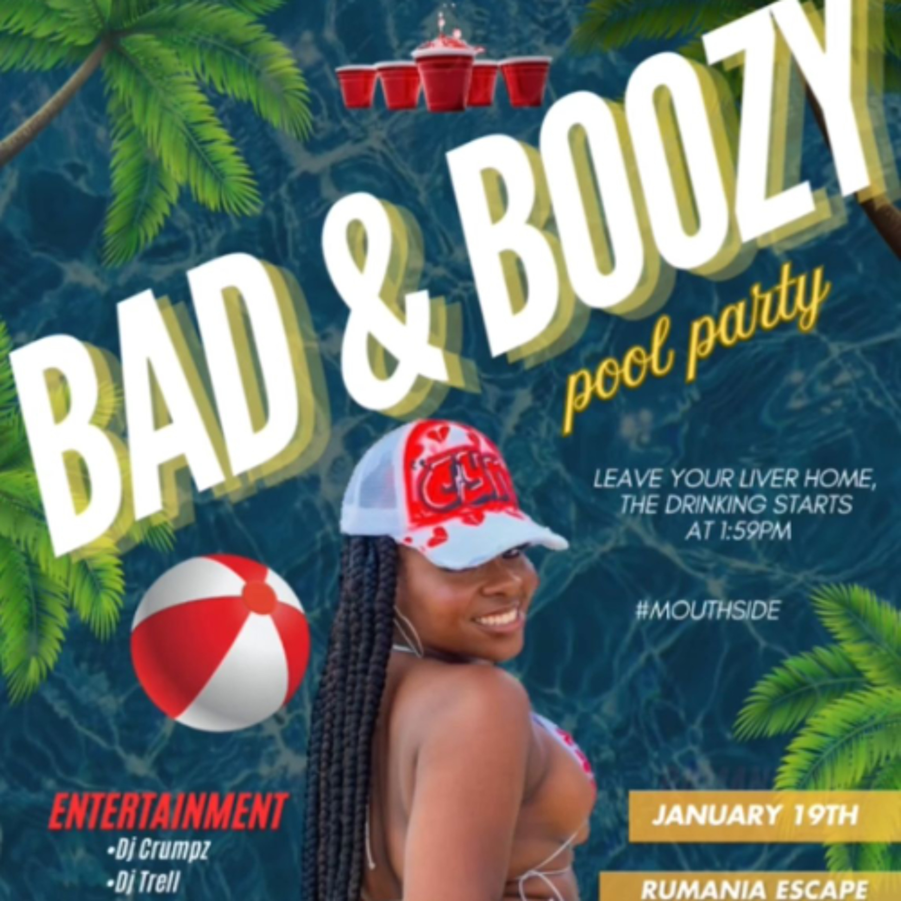 BAD & BOOZY Pool Party Live Audio Pt 2 (DJTRELL X SNYPA)