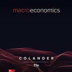 VIEW EPUB KINDLE PDF EBOOK Macroeconomics by  David Colander 💙