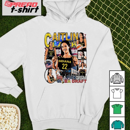 Caitlin Clark Indiana No. 1 Pick 2024 WNBA Draft shirt