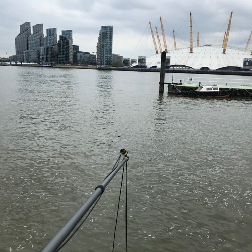 Hydrophone stereo pair - Trinity Buoy Wharf - The Lea meets the Thames, 14th May 2021