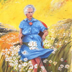 Lucy in the Field with Flowers