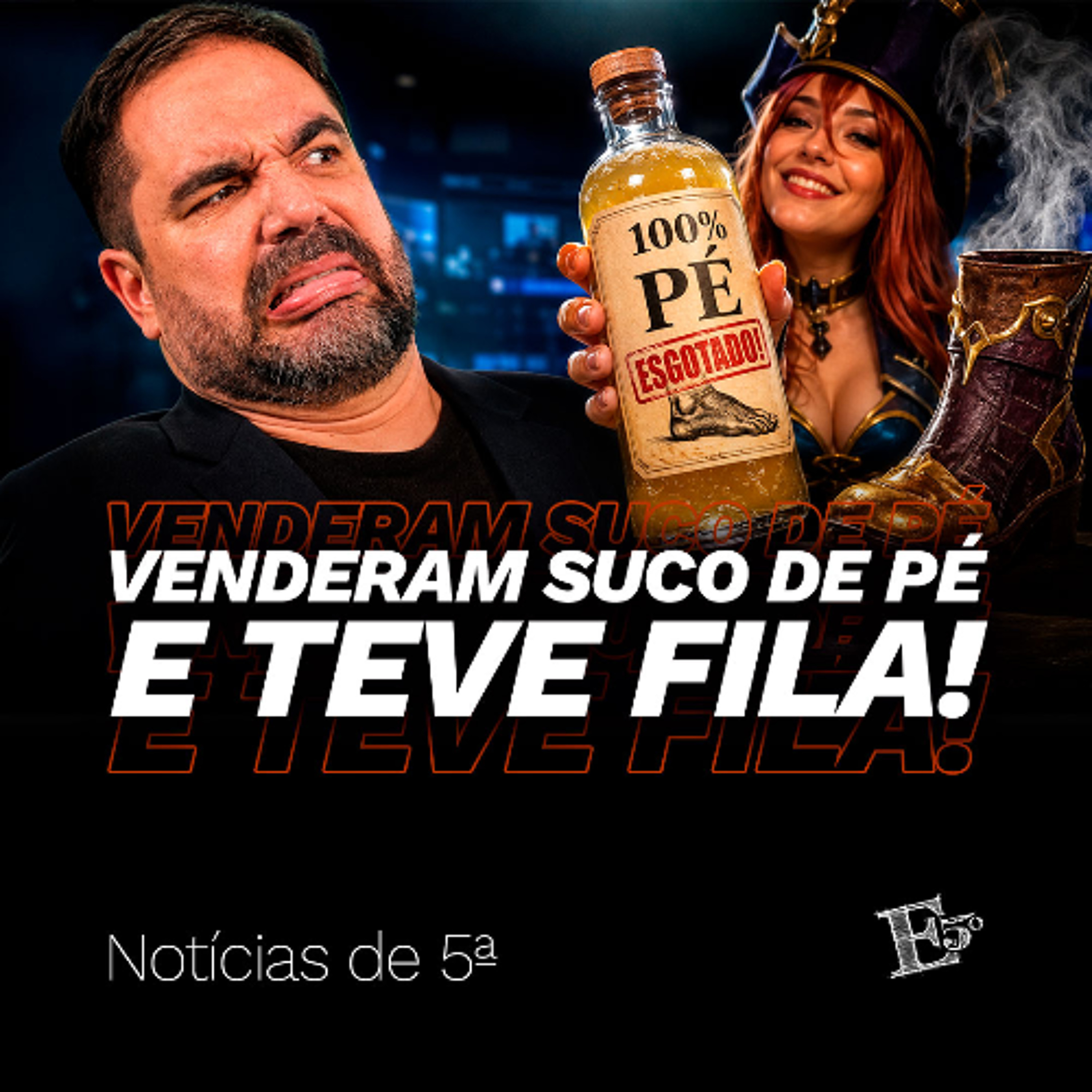 Venderam SUCO DE PÉ e Teve FILA! | NOTÍCIAS DE 5ª episode artwork