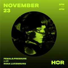 Rosa Luxemburg @Hör for female:pressure / Nov 23, 2020