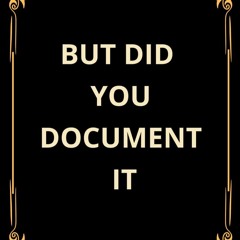 pdf but did you document it: funny yet elegant blank lined journal - great