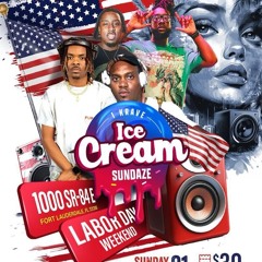 @PUSHAJR X @LILGIANTTHEDJ LIVE @ ICE CREAM SUNDAZE (MIAMI FL) 9.1.24