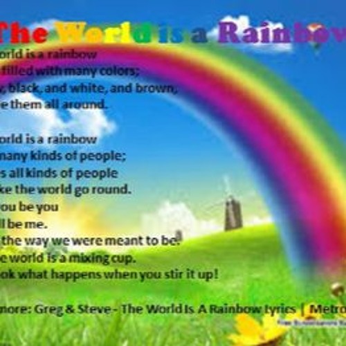 Stream The World Is A Rainbow By Greg And Steve by VersaillesVI - Greg And Steve The World Is A Rainbow