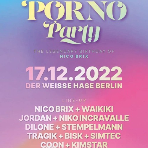 Dj Bisk Live @ Weißer Hase ( 17.12.2022) Pornoparty