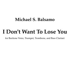 I Don't Want To Lose You (2025)