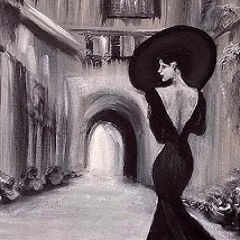 Lady dressed in black