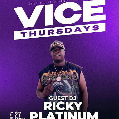 Stream VICE THURSDAYS (HIP HOP PARTY ) 11/27/25 RICKY PLATINUM LIVE by ...